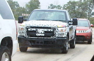 Illustration for article titled 2011 Ford Super Duty Out For A Lightly Camouflaged Drive
